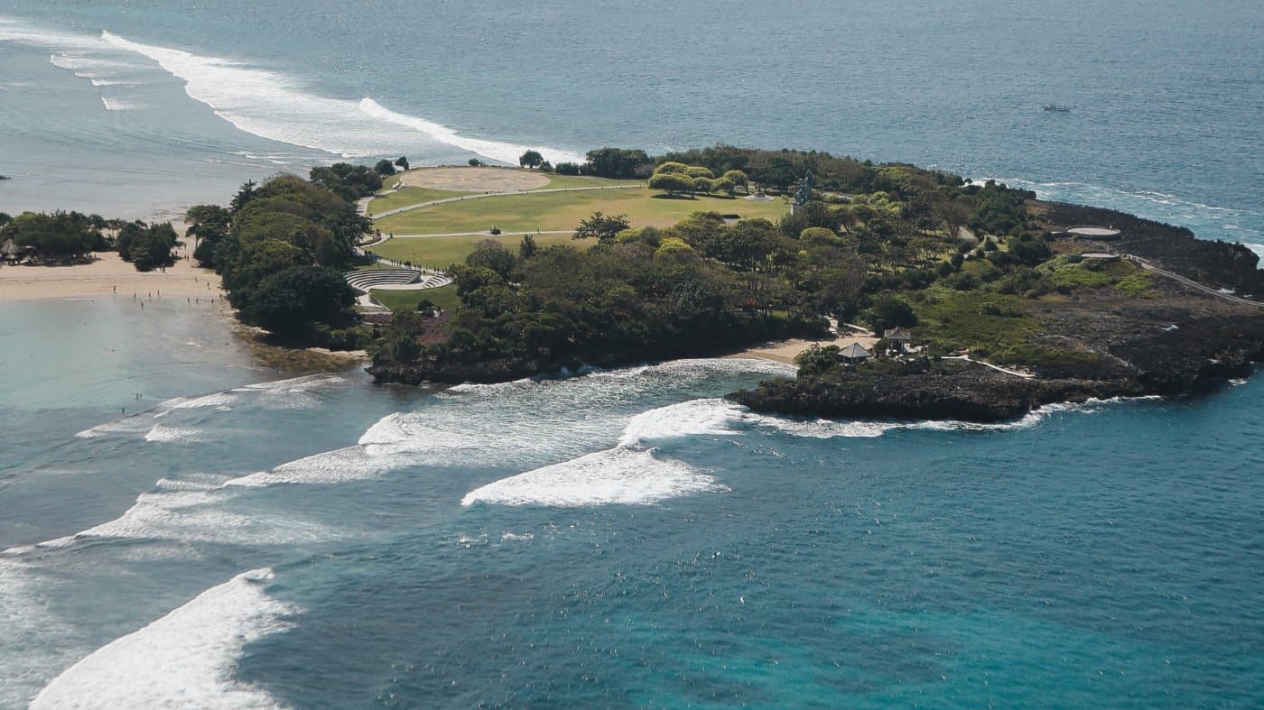The coast from above