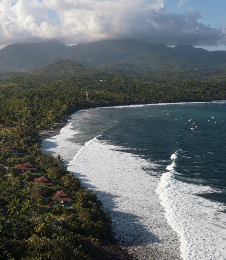 The ocean and the surf